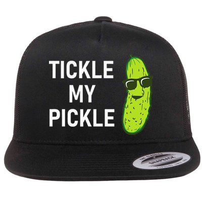 Tickle My Pickle Funny Jokes Sarcastic Flatbill Hat