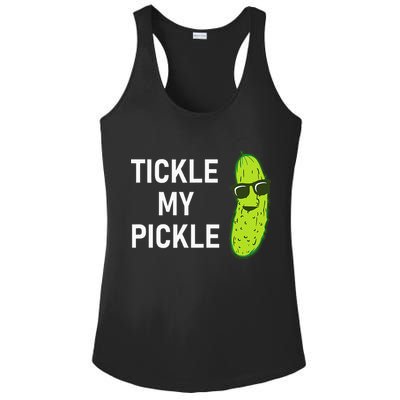 Tickle My Pickle Funny Jokes Sarcastic Ladies PosiCharge Competitor Racerback Tank
