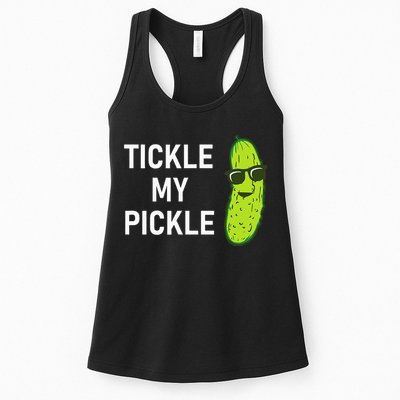 Tickle My Pickle Funny Jokes Sarcastic Womens Tank Top