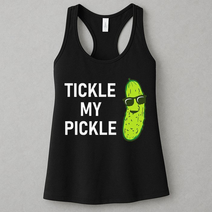 Tickle My Pickle Funny Jokes Sarcastic Womens Tank Top