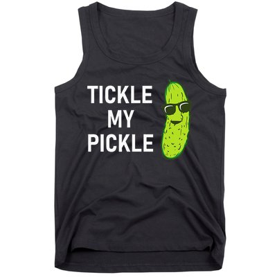 Tickle My Pickle Funny Jokes Sarcastic Tank Top