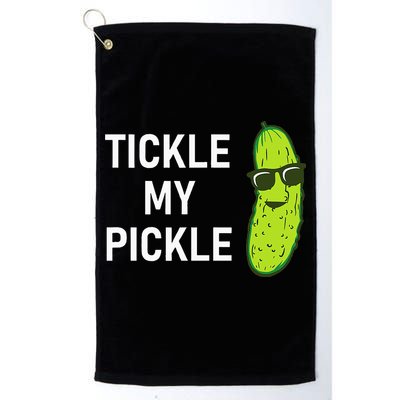 Tickle My Pickle Funny Jokes Sarcastic Golf Towel