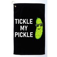 Tickle My Pickle Funny Jokes Sarcastic Golf Towel