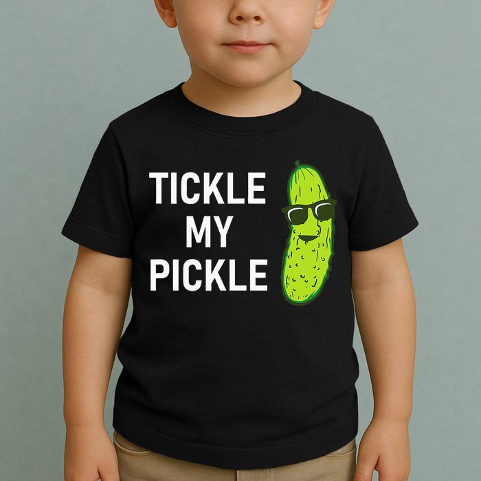 Tickle My Pickle Funny Jokes Sarcastic Toddler T-Shirt