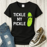 Tickle My Pickle Funny Jokes Sarcastic Womens T-Shirt