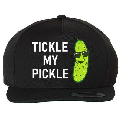 Tickle My Pickle Funny Jokes Sarcastic Wool Snapback Cap