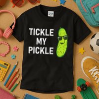 Tickle My Pickle Funny Jokes Sarcastic Kids T-Shirt