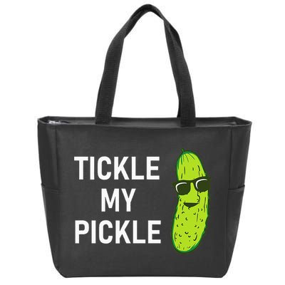 Tickle My Pickle Funny Jokes Sarcastic Zip Tote Bag