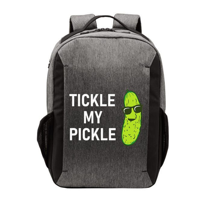 Tickle My Pickle Funny Jokes Sarcastic Vector Backpack
