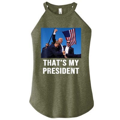 ThatS My President Trump Rally Shooter Mug Shot Trump Women’s Perfect Tri Rocker Tank