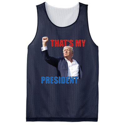 Thats My President Trump 2024 Donald Trump Survived Shooter Mesh Reversible Basketball Jersey Tank