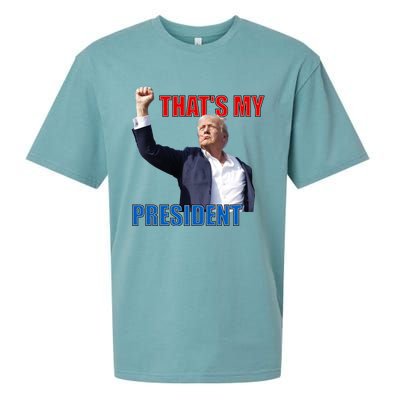 Thats My President Trump 2024 Donald Trump Survived Shooter Sueded Cloud Jersey T-Shirt