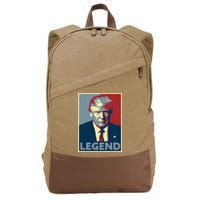 Trump Mugshot Poster The Mugshot Cotton Canvas Backpack