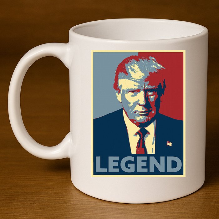 Trump Mugshot Poster The Mugshot 11oz C Handle Ceramic Mug