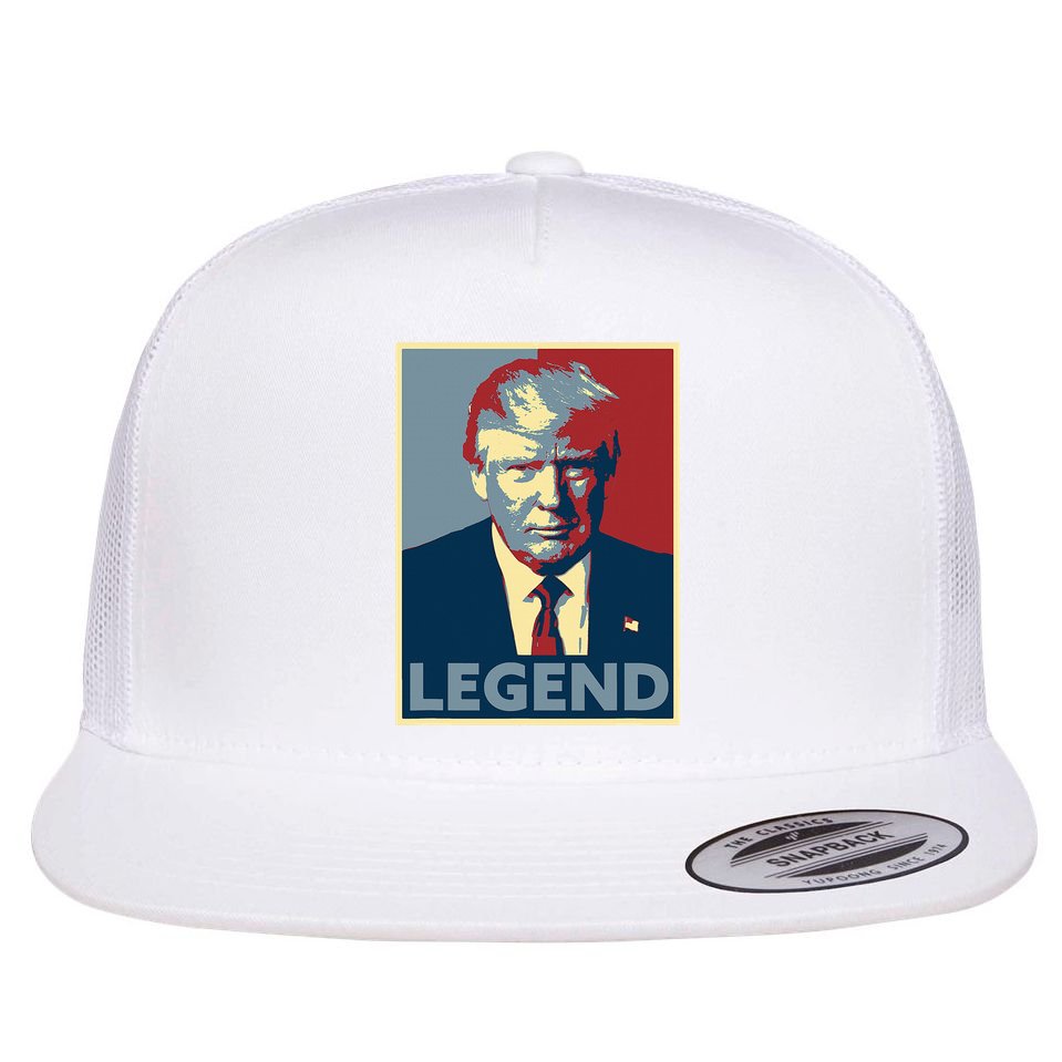 Trump Mugshot Poster The Mugshot Flat Bill Trucker Hat