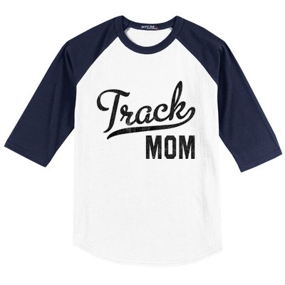 Track Mom Proud Track And Field Mom Gift Baseball Sleeve Shirt