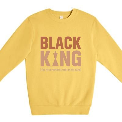 The Most Powerful Piece In The Game Black King Premium Crewneck Sweatshirt