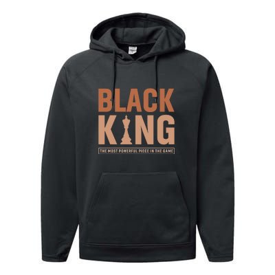 The Most Powerful Piece In The Game Black King Performance Fleece Hoodie