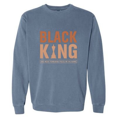 The Most Powerful Piece In The Game Black King Garment-Dyed Sweatshirt