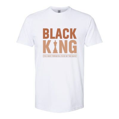 The Most Powerful Piece In The Game Black King Softstyle CVC T-Shirt