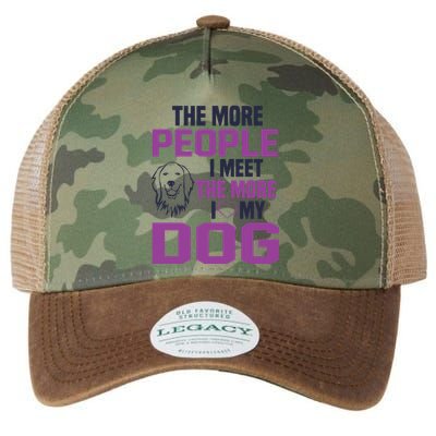 The More People I Meet The More I Love My Dog Legacy Tie Dye Trucker Hat