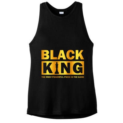 The most powerful piece in the game Black King Ladies PosiCharge Tri-Blend Wicking Tank