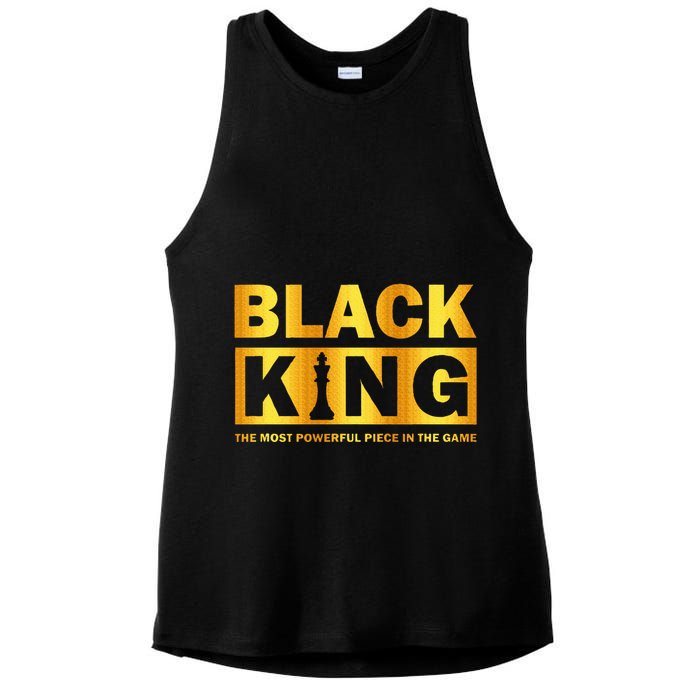 The most powerful piece in the game Black King Ladies PosiCharge Tri-Blend Wicking Tank