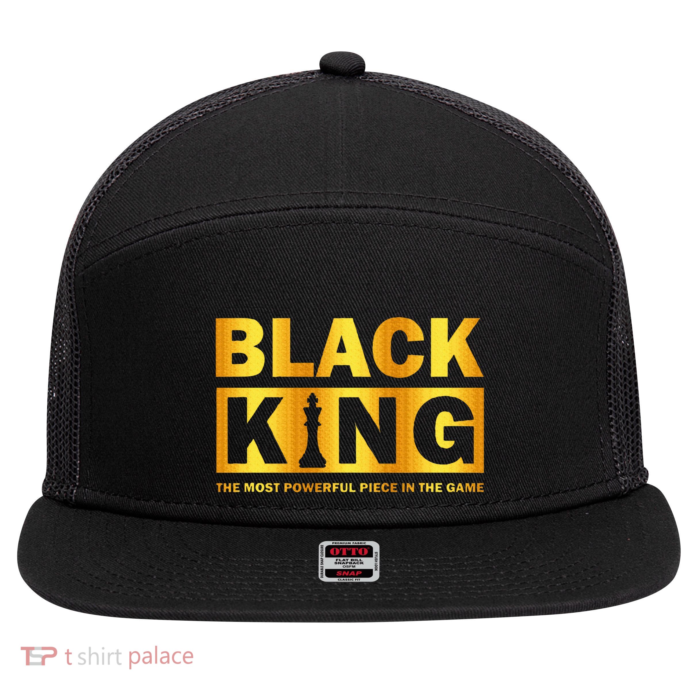 The most powerful piece in the game Black King 7 Panel Mesh Trucker Snapback Hat