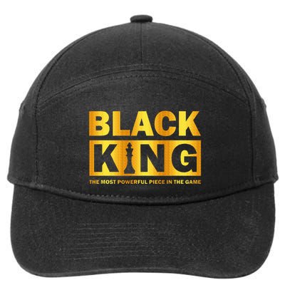 The most powerful piece in the game Black King 7-Panel Snapback Hat