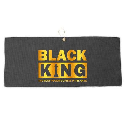 The most powerful piece in the game Black King Large Microfiber Waffle Golf Towel