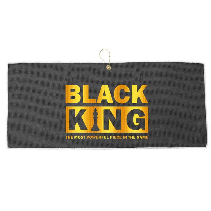 The most powerful piece in the game Black King Large Microfiber Waffle Golf Towel