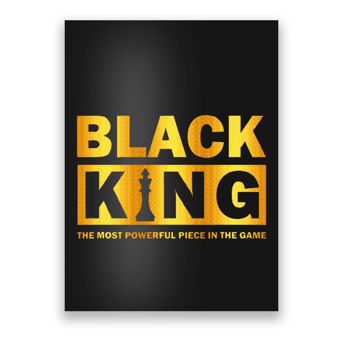 The most powerful piece in the game Black King Poster