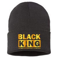 The most powerful piece in the game Black King Sustainable Knit Beanie