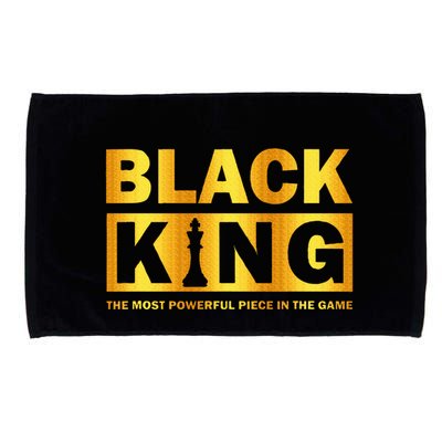 The most powerful piece in the game Black King Microfiber Hand Towel