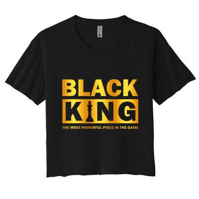 The most powerful piece in the game Black King Crop Top