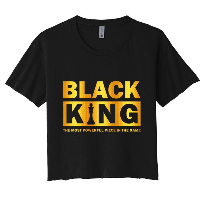 The most powerful piece in the game Black King Crop Top