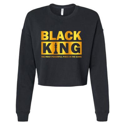 The most powerful piece in the game Black King Cropped Pullover Crew