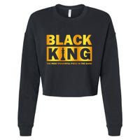 The most powerful piece in the game Black King Cropped Pullover Crew