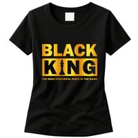 The most powerful piece in the game Black King Womens T-Shirt