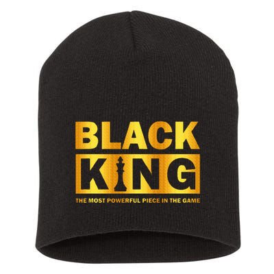 The most powerful piece in the game Black King Short Acrylic Beanie