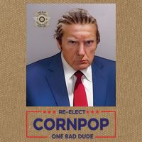 Trump Mugshot ReElect Cornpop One Bad Dude Cotton Canvas Backpack