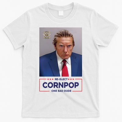 Trump Mugshot ReElect Cornpop One Bad Dude T-Shirt
