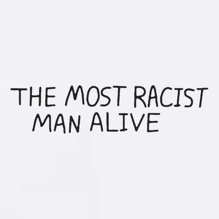 The Most Racist Man Alive Sueded Cloud Jersey T-Shirt