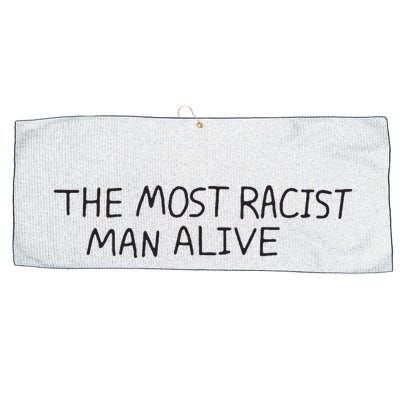 The Most Racist Man Alive Large Microfiber Waffle Golf Towel