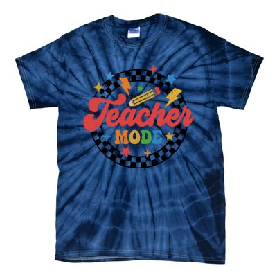 Teacher Mode Retro Vibe Back To School Teacher Life Tie-Dye T-Shirt