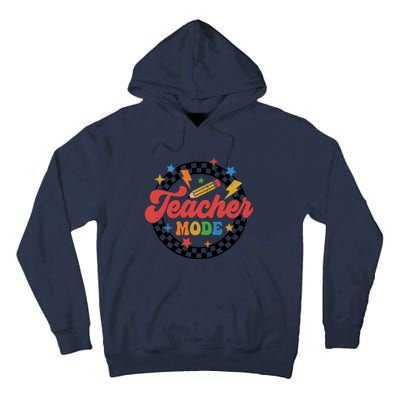 Teacher Mode Retro Vibe Back To School Teacher Life Tall Hoodie