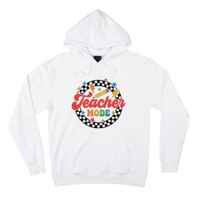 Teacher Mode Retro Vibe Back To School Teacher Life Hoodie