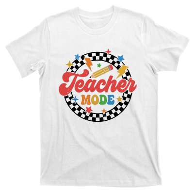 Teacher Mode Retro Vibe Back To School Teacher Life T-Shirt