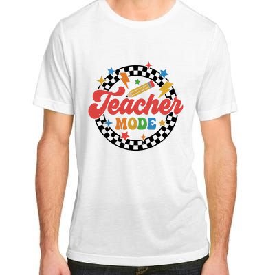 Teacher Mode Retro Vibe Back To School Teacher Life Adult ChromaSoft Performance T-Shirt