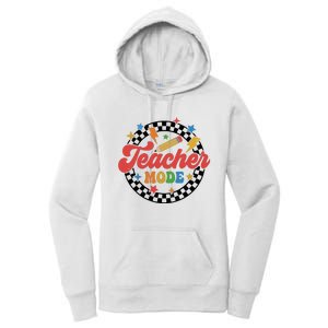 Teacher Mode Retro Vibe Back To School Teacher Life Women's Pullover Hoodie